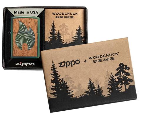 Zippo Woodchuck USA Flame Pocket Lighter Zippo